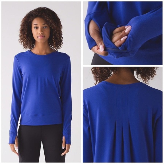 Lululemon Rush Hour Long Sleeve Blue za.
